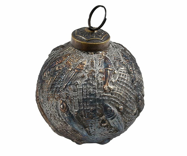 Bombka 12cm szklana rustykalna Home Design