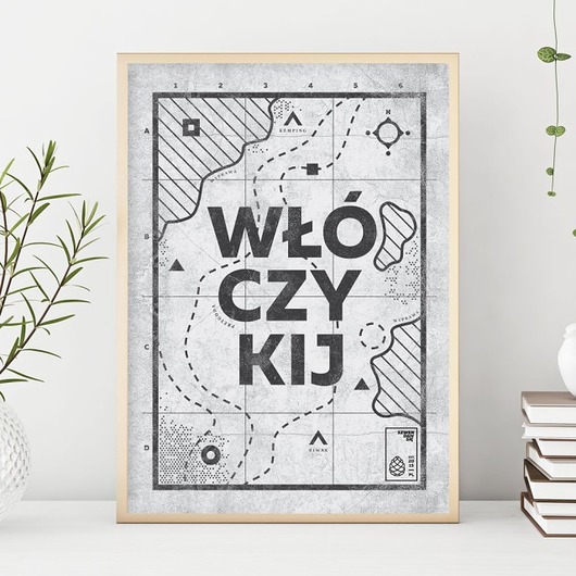 Plakat Szwendam się - WŁÓCZYKIJ - b2 Szwendam sie
