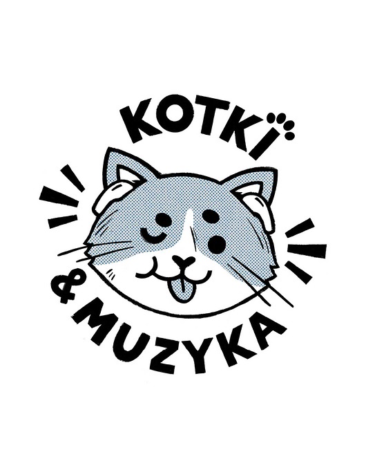 plakaty Plakat Kotki i Muzyka