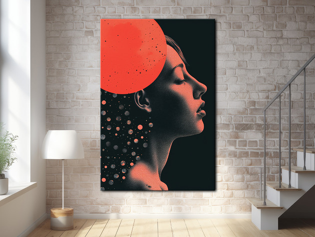 plakaty Pył księżycowy - Plakat - Druk - Kolaż, Abstrakcja, Surrealizm, Loft #18
