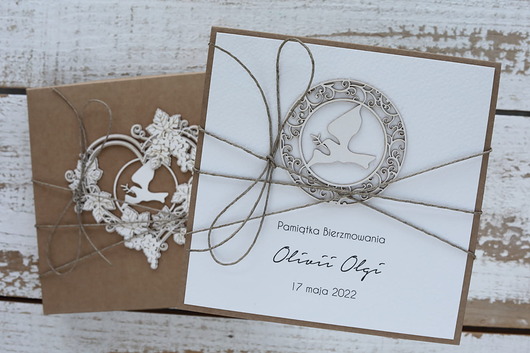 kartki scrapbooking Ręcznie robiona kartka na bierzmowanie - pamiątka bierzmowania