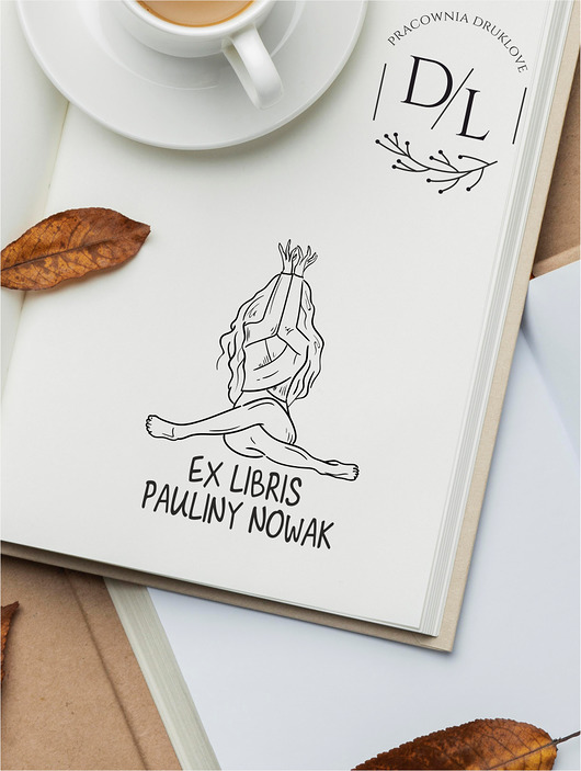 stemple Stempel Ex Libris Exlibris personalizowany Joga