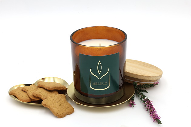 świeczniki i świece Ręcznie robiona świeca sojowa zapachowa 170g Świąteczne Wypieki 