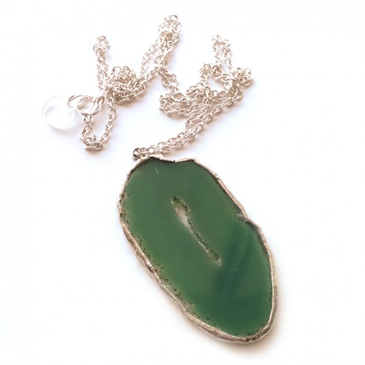 Agate Necklace / zielony Monika Roth