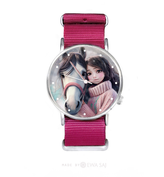 zegarki damskie Zegarek - ride a horse + box