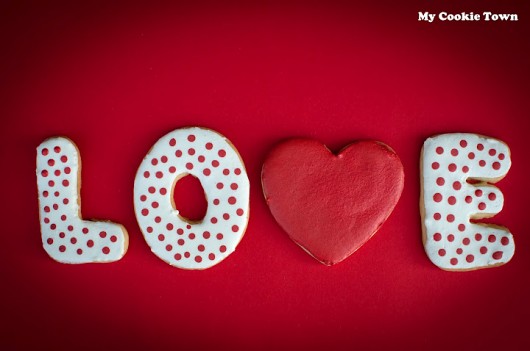 Ciasteczka walentynkowe - LOVE My Cookie Town