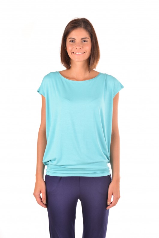 Błękitny T-shirt Basic Press Insist