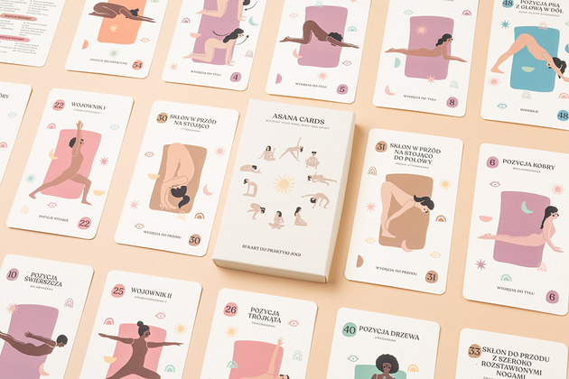 akcesoria do jogi Asana Cards - język polski