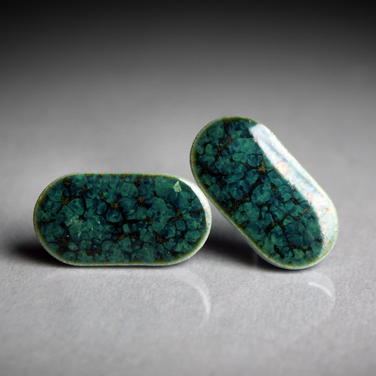 kolczyki ceramiczne PILL/stal chirurgiczna/