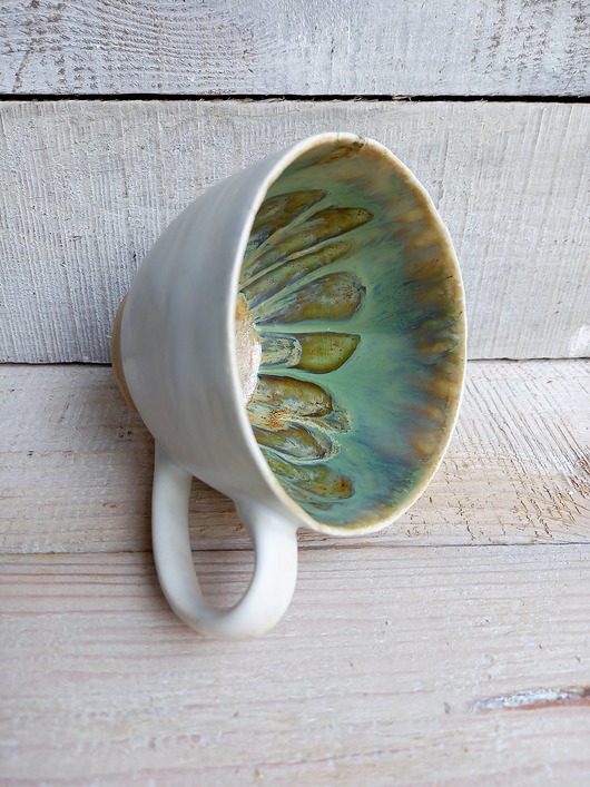 Duża ceramiczna filiżanka kamionkowa ceramiKaMDeka