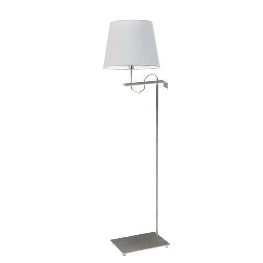 lampy podłogowe Srebrna lampa stojąca do biura BATA