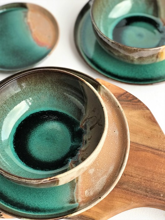 miski i misy Miska ceramiczna ok. 750 ml robiona ręcznie