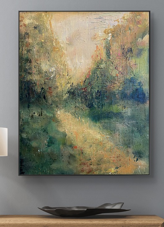 obrazy Komorebi / obraz strukturalny na płótnie oryginał