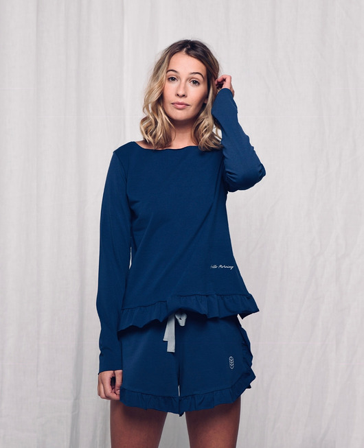 LAZY MORNING bawełniana bluzka  Hello Morning Sleepwear