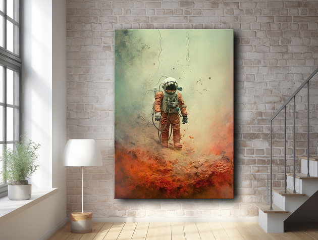 plakaty Kosmonauta - Plakat - Druk - Abstrakcja, Surrealizm, Loft #3