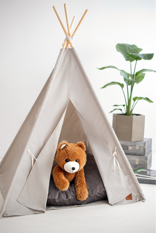 namioty i tipi dla dzieci Namiot TIPI dla dzieci kolor szary