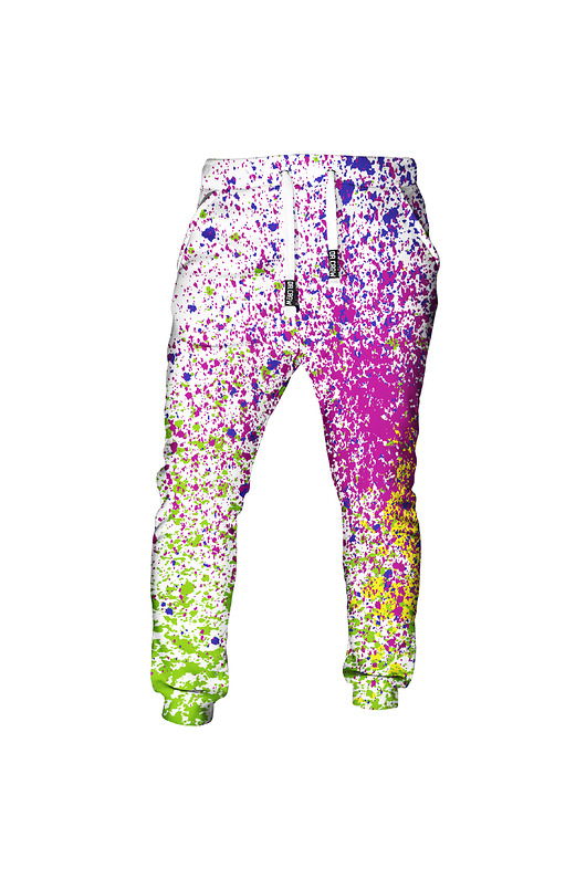 spodnie męskie DR.CROW Spodnie Fullprint Splatter White