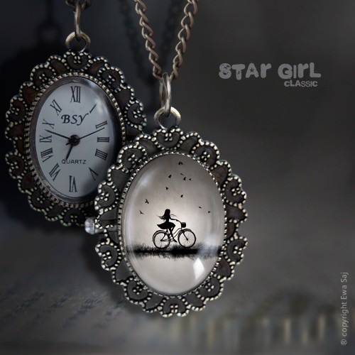 Star Girl Classic, Rower - naszyjnik zegarek Ewa Saj Fotografie