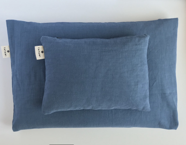 poduszki z łuską Poduszka KOMFORT z łuską gryki antyalergiczna niebieska