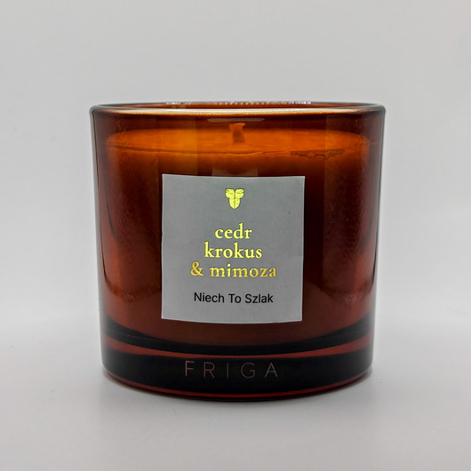 świece zapachowe NIECH TO SZLAK - Cedr  Krokus  Mimoza - Świeca rzepakowa