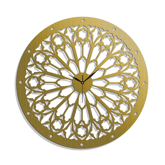 zegary Dekoracyjny zegar ażurowy, NOTRE DAME, GOTHIC STYLE, VINTAGE,60 cm