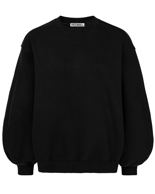bluza bez kaptura damska BLUZA ENJOYABLE black