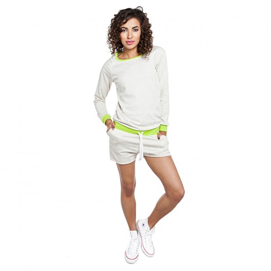 Trish Green Fluo Sweatshirt Love In A Mist