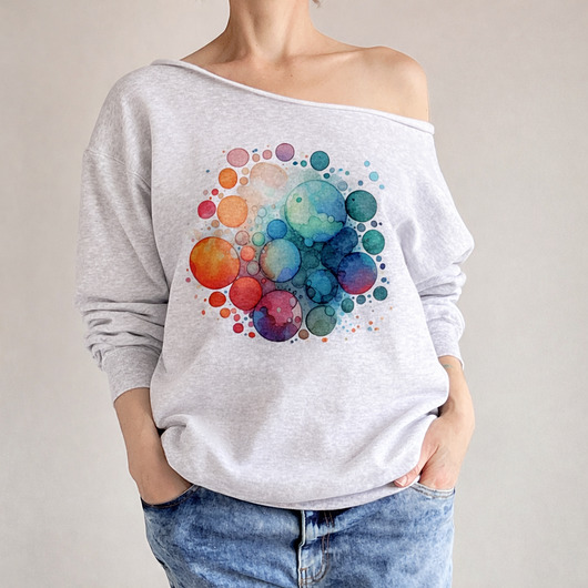 bluza bez kaptura damska Banieczki koloru Szara bluza cięta