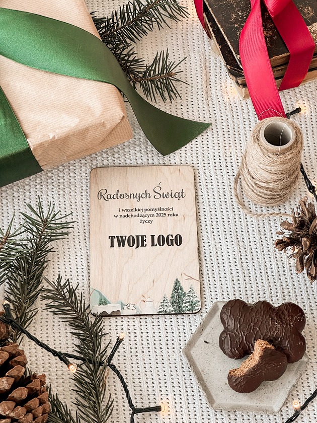 kartki świąteczne Motyw 7 - Świąteczna kartka z Twoim logo