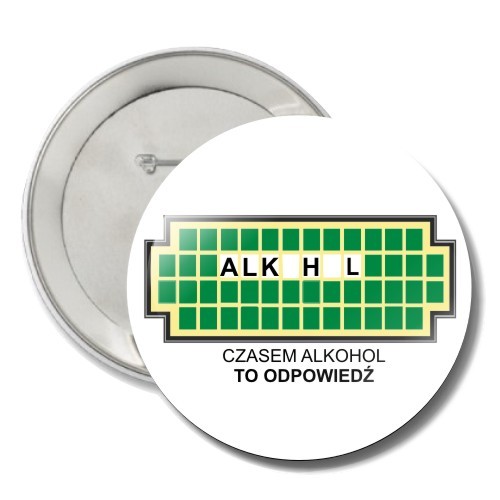 Przypinka Alkohol Modny Design