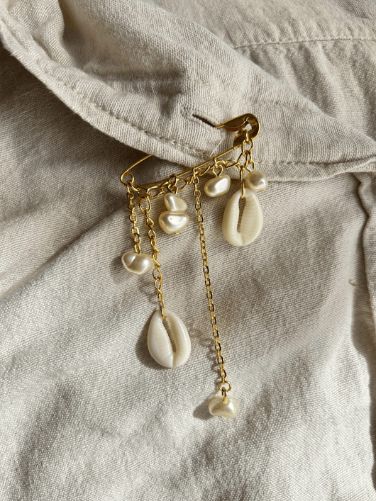 broszki Broszka na agrafce  Beach Stories no.1 Agrafka Studio