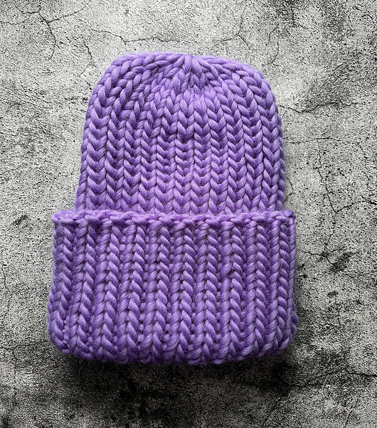 czapki damskie Czapka Lumi 100% wełna z Peru żywy fiolet