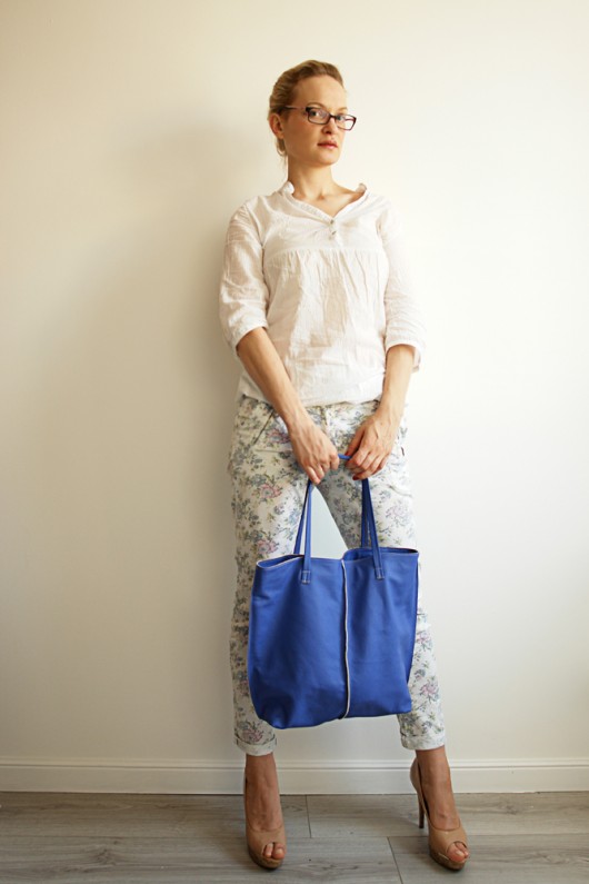 Royal Blue shopper  Pansy