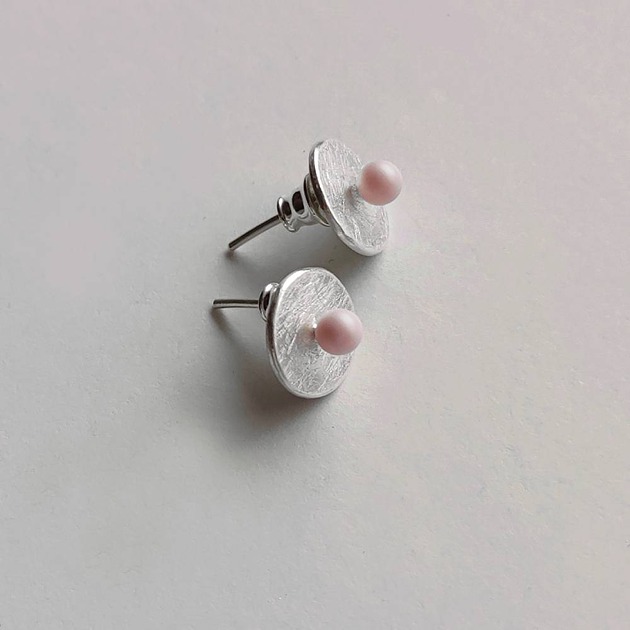 kolczyki z kamieniami Kolczyki OKRĄG