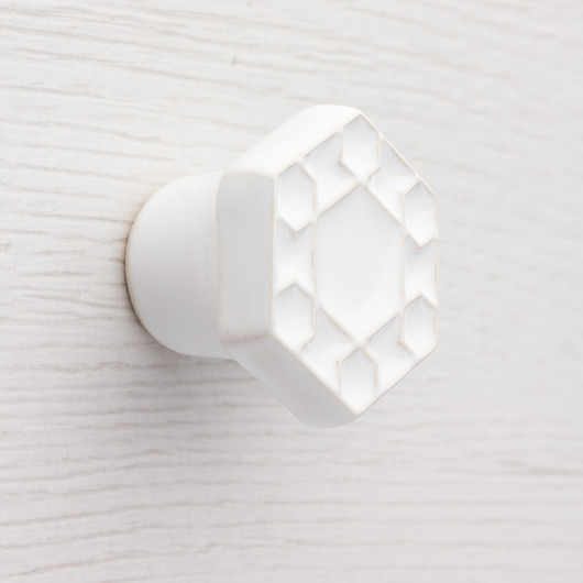 gałki do mebli Gałka do mebli biała, wz.6