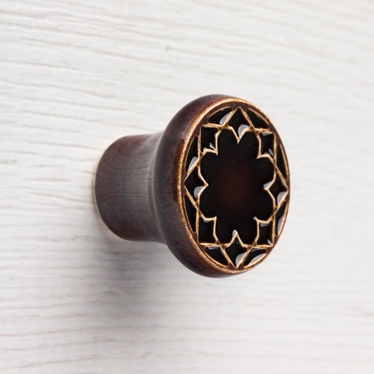 gałki do mebli Gałka do mebli, ciemnobrązowa, wz.3