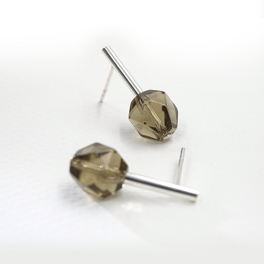 kolczyki z kamieniami Kolczyki Dymne