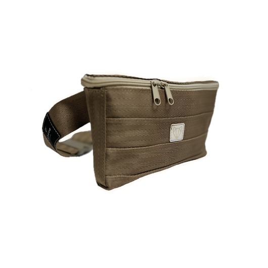 saszetka nerka Nerka z pasów samochodowych Mulholland Dr brązowa