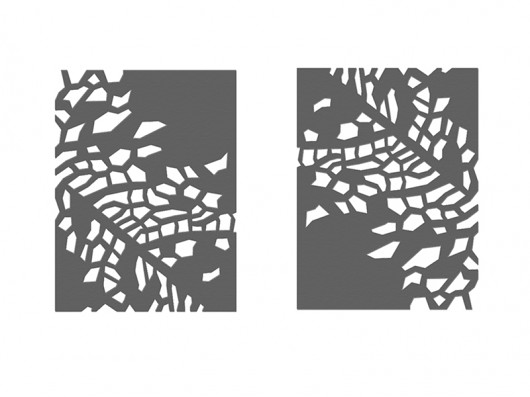 Szare liście AT design