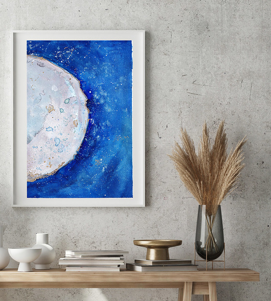 obrazy i plakaty do pokoju dziecięcego Księżyc Małego Księcia
