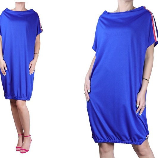 Tunika  SUKIENKA LUŹNA-KIESZENIE LAMPAS MM FASHION