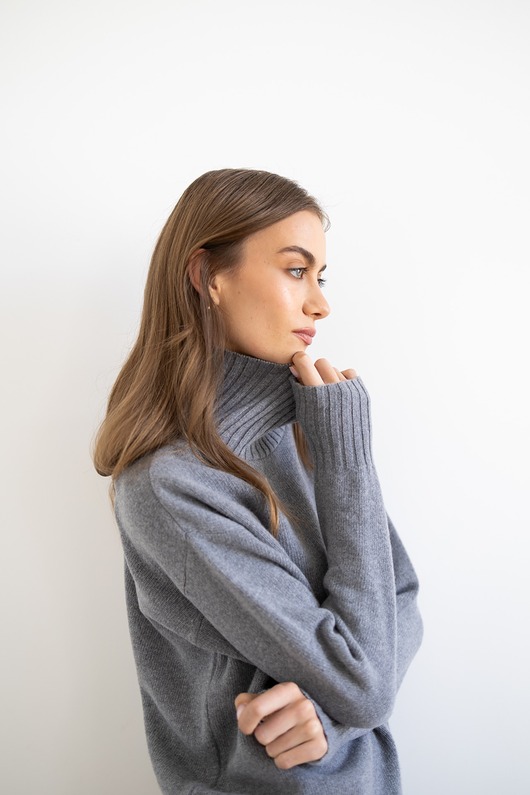 swetry damskie  Golf Nord szary