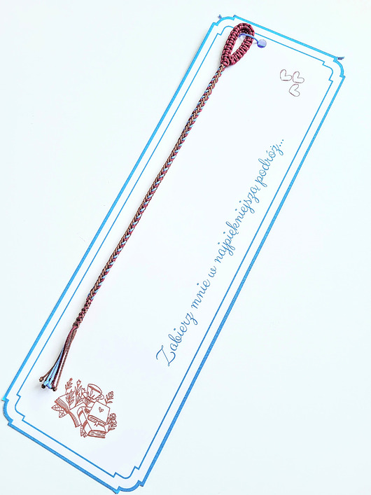 zakładki do książek Zakładka pleciona do książki. Wyjątkowa, kolorowa ozdoba.