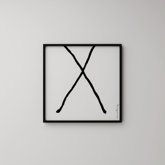 LITERA &quot;X&quot;  - grafika 50x50 MINIMALLIVING
