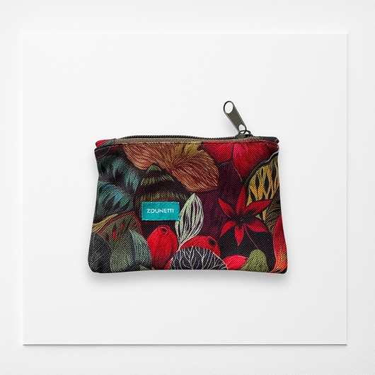 akcesoria różne Portfelik mini - kwiaty malowane - ogród