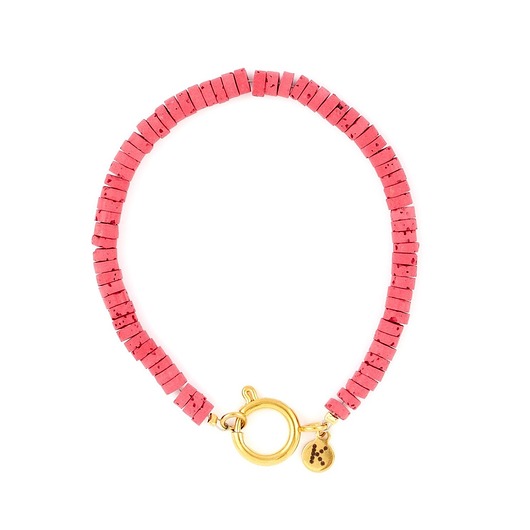 bransoletki z kamieni naturalnych Bransoletka na rękę barwiona Lawa wulkaniczna