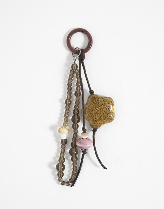 breloki Brelok z grzybkiem i kwiatkiem ceramicznym