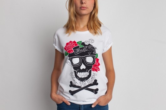 SKULL&ROSES UNISEX white SASHKA