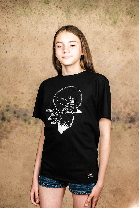 t-shirty dla dziewczynki Bluzka WHAT IS THE FOX DREAMING ABOUT