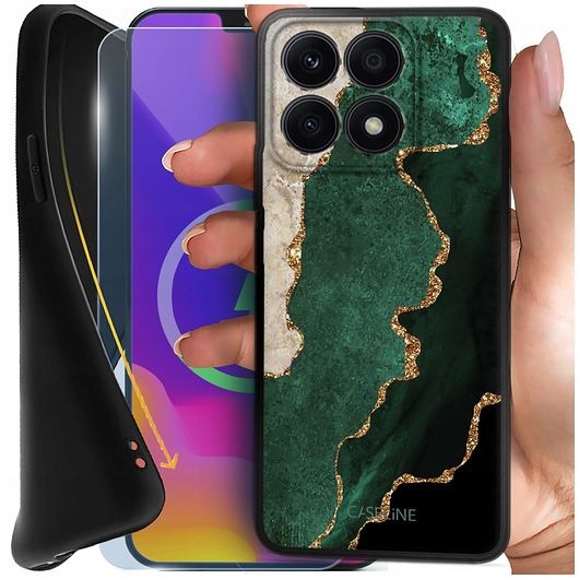 etui na telefon Etui do Honor X6a MATOWE SLIM SOFT + Szkło hartowane 9H